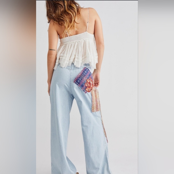 NWOT Free People La Vida Low-Rise Pull-On Jeans Medium - Picture 4 of 9